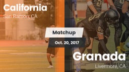 Matchup: California High vs. Granada  2017