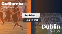 Matchup: California High vs. Dublin  2017