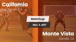 Matchup: California High vs. Monte Vista  2017