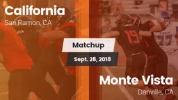 Matchup: California High vs. Monte Vista  2018
