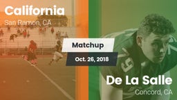 Matchup: California High vs. De La Salle  2018