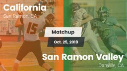 Matchup: California High vs. San Ramon Valley  2019