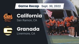 Recap: California  vs. Granada  2022