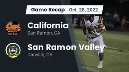 Recap: California  vs. San Ramon Valley  2022