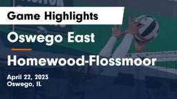 Oswego East  vs Homewood-Flossmoor  Game Highlights - April 22, 2023