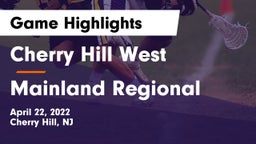 Cherry Hill West  vs Mainland Regional  Game Highlights - April 22, 2022