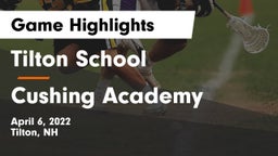 Tilton School vs Cushing Academy  Game Highlights - April 6, 2022