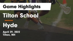 Tilton School vs Hyde  Game Highlights - April 29, 2022