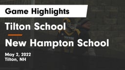 Tilton School vs New Hampton School  Game Highlights - May 2, 2022