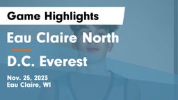 Eau Claire North  vs D.C. Everest  Game Highlights - Nov. 25, 2023