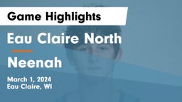 Eau Claire North  vs Neenah  Game Highlights - March 1, 2024