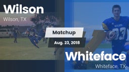 Matchup: Wilson  vs. Whiteface  2018