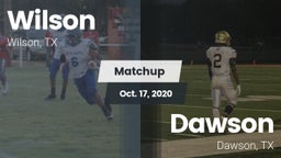 Matchup: Wilson  vs. Dawson  2020