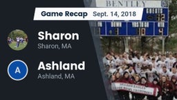 Recap: Sharon  vs. Ashland  2018