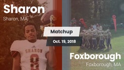 Matchup: Sharon  vs. Foxborough  2018