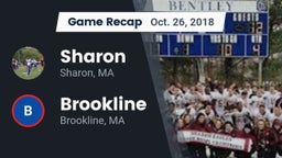 Recap: Sharon  vs. Brookline  2018