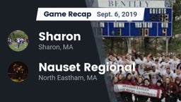 Recap: Sharon  vs. Nauset Regional  2019