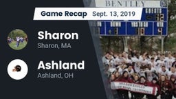 Recap: Sharon  vs. Ashland  2019