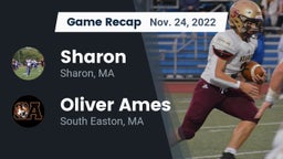 Recap: Sharon  vs. Oliver Ames  2022