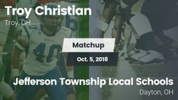 Matchup: Troy Christian High vs. Jefferson Township Local Schools 2018