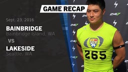 Recap: Bainbridge  vs. Lakeside  2016