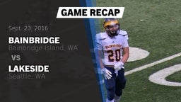 Recap: Bainbridge  vs. Lakeside  2016