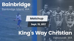 Matchup: Bainbridge High vs. King's Way Christian  2017