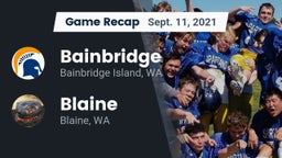 Recap: Bainbridge  vs. Blaine  2021