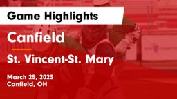 Canfield  vs St. Vincent-St. Mary  Game Highlights - March 25, 2023