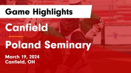 Canfield  vs Poland Seminary  Game Highlights - March 19, 2024