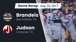 Recap: Brandeis  vs. Judson  2017