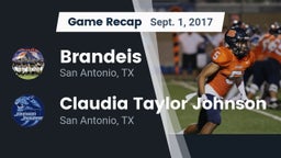 Recap: Brandeis  vs. Claudia Taylor Johnson 2017