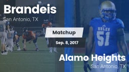 Matchup: Brandeis  vs. Alamo Heights  2017