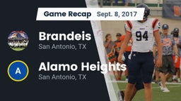 Recap: Brandeis  vs. Alamo Heights  2017