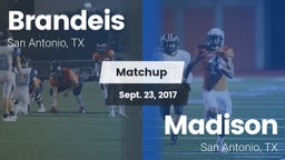 Matchup: Brandeis  vs. Madison  2017