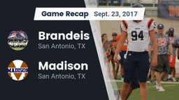Recap: Brandeis  vs. Madison  2017