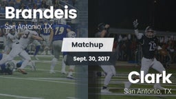 Matchup: Brandeis  vs. Clark  2017