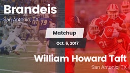 Matchup: Brandeis  vs. William Howard Taft  2017