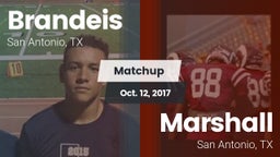 Matchup: Brandeis  vs. Marshall  2017