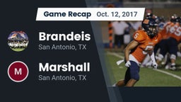 Recap: Brandeis  vs. Marshall  2017