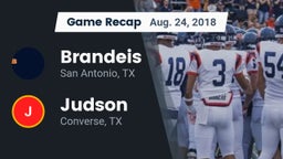 Recap: Brandeis  vs. Judson  2018