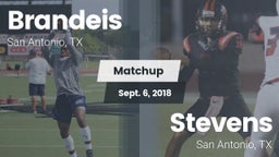Matchup: Brandeis  vs. Stevens  2018