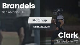 Matchup: Brandeis  vs. Clark  2018