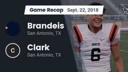 Recap: Brandeis  vs. Clark  2018