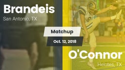 Matchup: Brandeis  vs. O'Connor  2018