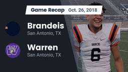 Recap: Brandeis  vs. Warren  2018