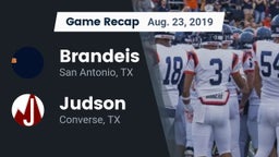 Recap: Brandeis  vs. Judson  2019