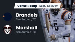 Recap: Brandeis  vs. Marshall  2019