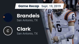 Recap: Brandeis  vs. Clark  2019