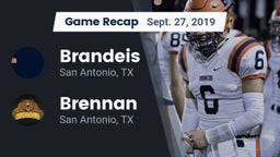 Recap: Brandeis  vs. Brennan  2019